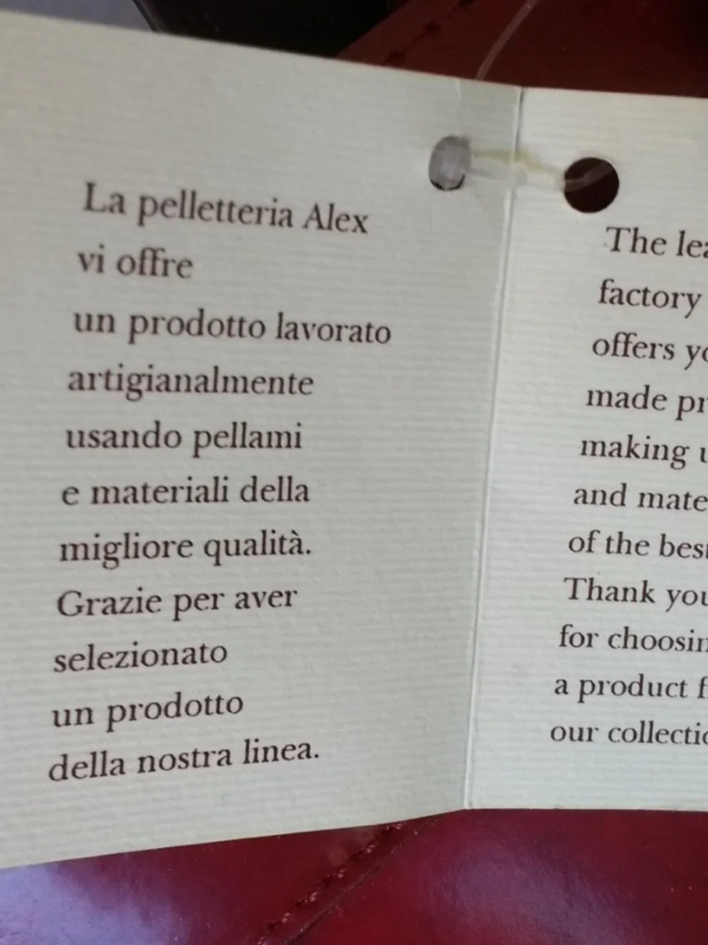 Alex Florenze Italian hand made leather briefcase